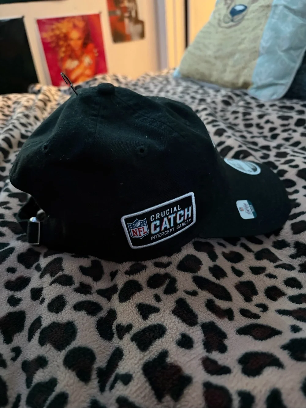 New England Black Baseball Cap with Rainbow Patriot Logo